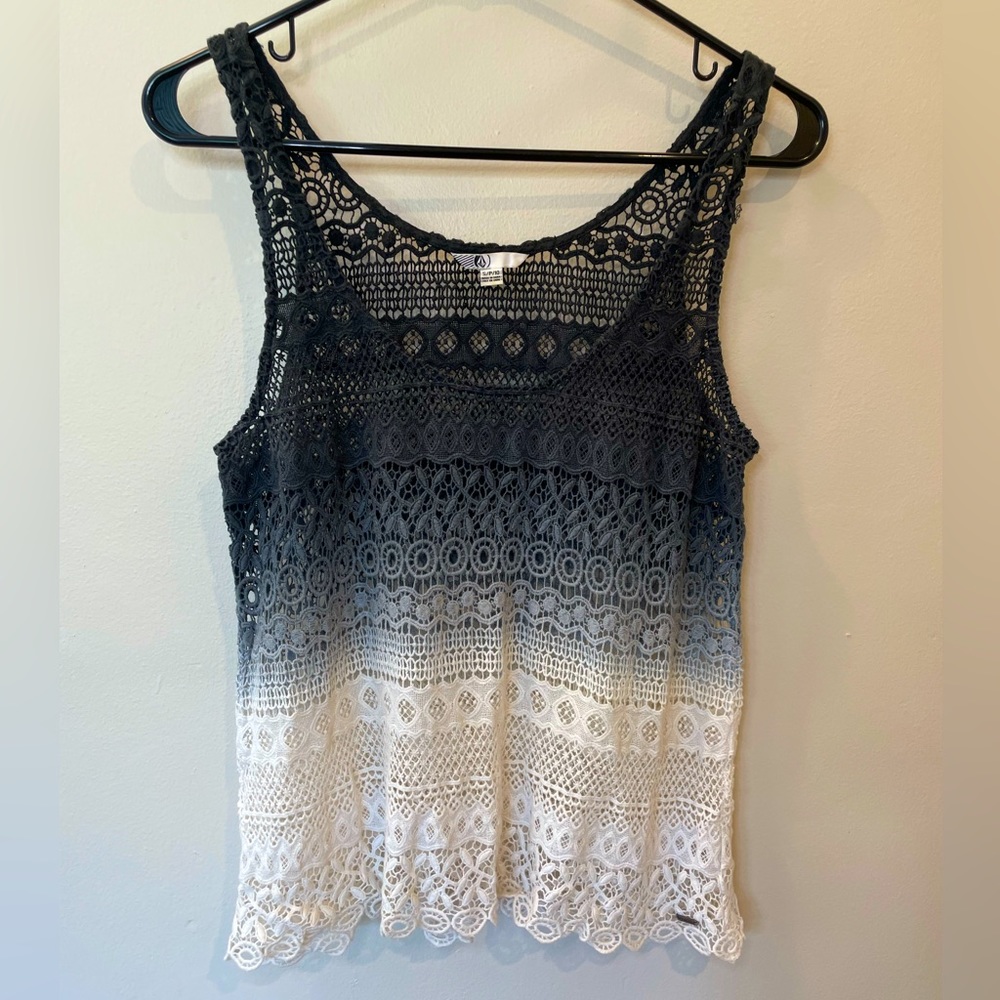 Volcom Lost Days Ombre Lace Blouse